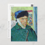 Vincent van Gogh - Self-portrait with bandaged ear Postcard<br><div class="desc">Self-portrait with bandaged ear - Vincent van Gogh,  1889</div>