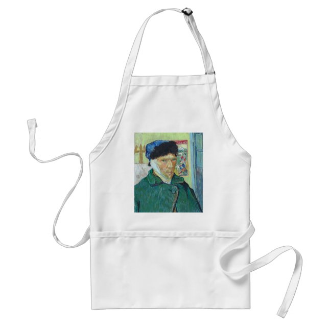 Vincent Van Gogh Self Portrait with Bandaged Ear Standard Apron (Front)