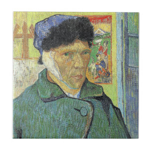 Vincent van Gogh, Self-Portrait with Bandaged Ear, Tile
