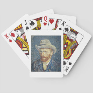Vincent van Gogh Self Portrait with Felt Hat Playing Cards