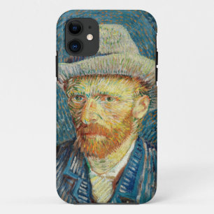 Vincent Van Gogh Self Portrait with Grey Felt Hat iPhone 11 Case