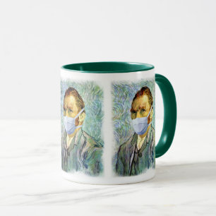 Vincent Van Gogh Self Portrait With Mask Spoof Mug