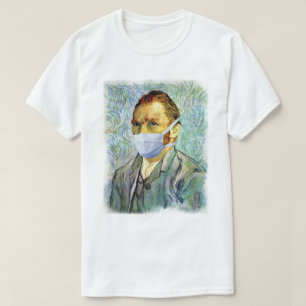 Vincent Van Gogh Self Portrait With Mask Spoof T-Shirt