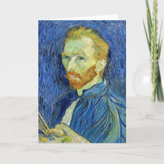 Vincent van Gogh - Self Portrait with Palette Card (Front)
