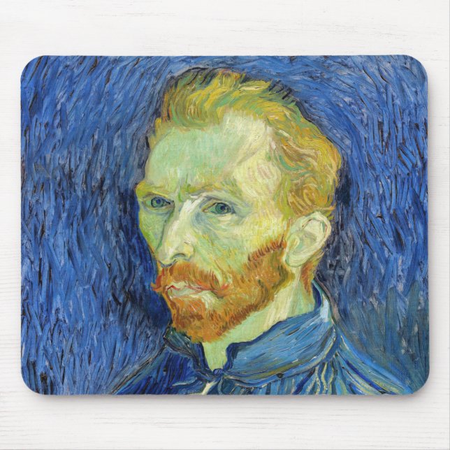 Vincent van Gogh - Self Portrait with Palette Mouse Pad (Front)