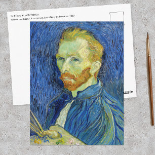 Vincent van Gogh - Self Portrait with Palette Postcard