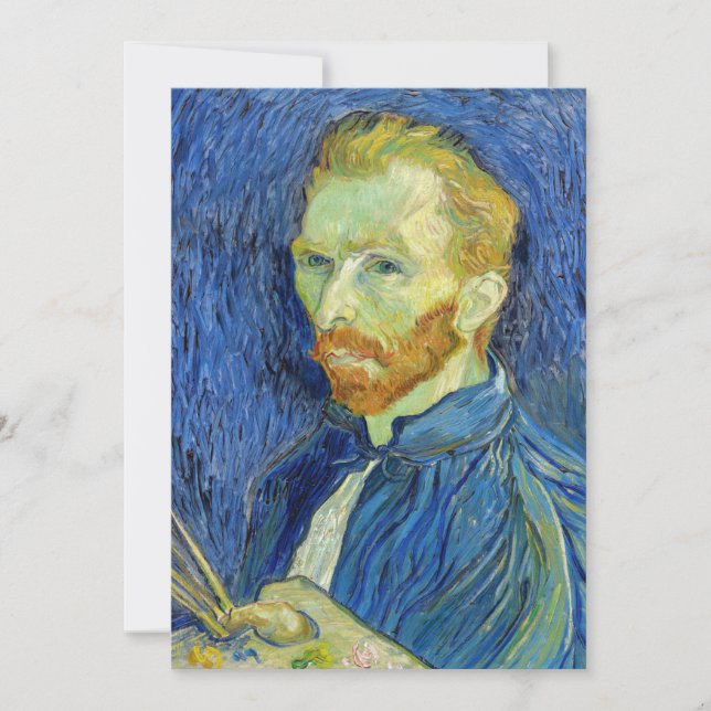 Vincent van Gogh - Self Portrait with Palette Thank You Card (Front)