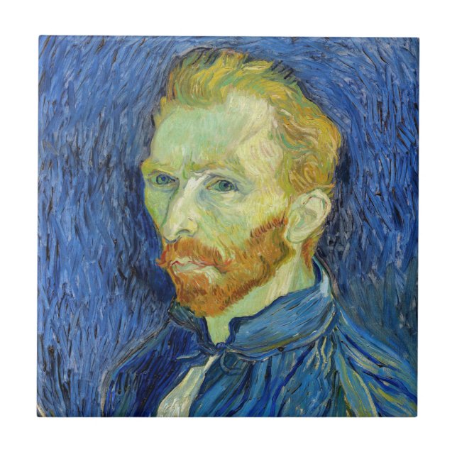 Vincent van Gogh - Self Portrait with Palette Tile (Front)