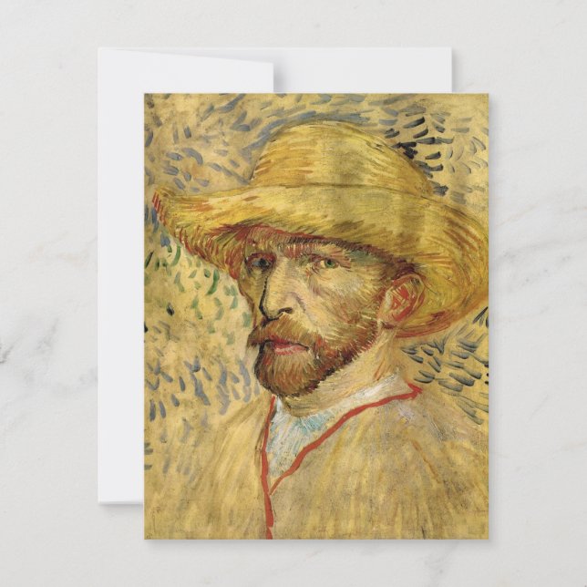 Vincent van Gogh Self Portrait with Straw Hat (Front)