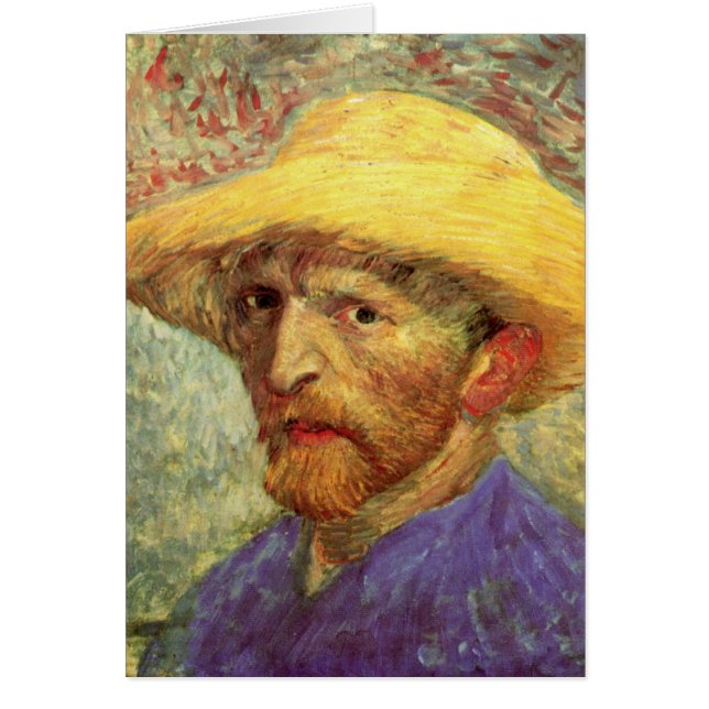 Vincent van Gogh Self Portrait with Straw Hat (Front)