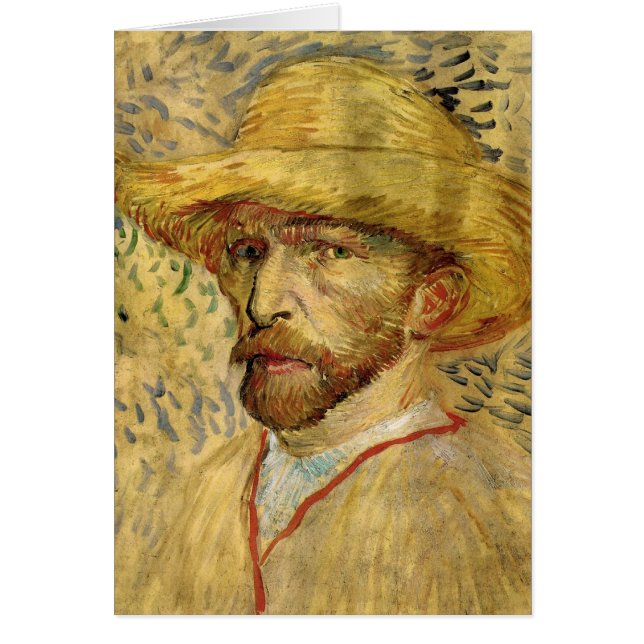Vincent van Gogh Self Portrait with Straw Hat (Front)