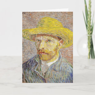 Vincent van Gogh - Self-portrait with Straw Hat Card