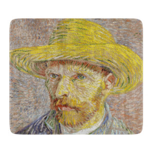 Vincent van Gogh - Self-portrait with Straw Hat Cutting Board