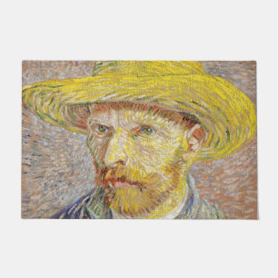 Vincent van Gogh - Self-portrait with Straw Hat Doormat