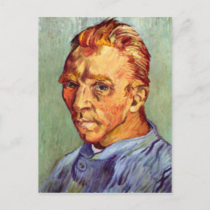 Vincent Van Gogh Self Portrait without Beard Art Postcard