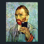 Vincent Van Gogh Selfie Cellphone Self Portrait Poster<br><div class="desc">Spoofing the arts with this funny and original Van Gogh Selfie with Cellphone. 

Digitally retouched and enhanced for quality large format printing - you won't find anything this good anywhere else.</div>