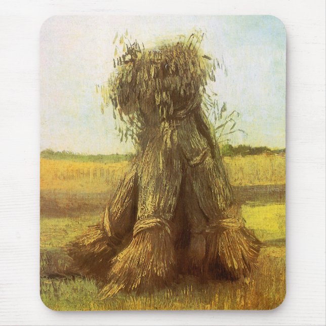 Vincent van Gogh - Sheaves of Wheat Mouse Pad (Front)