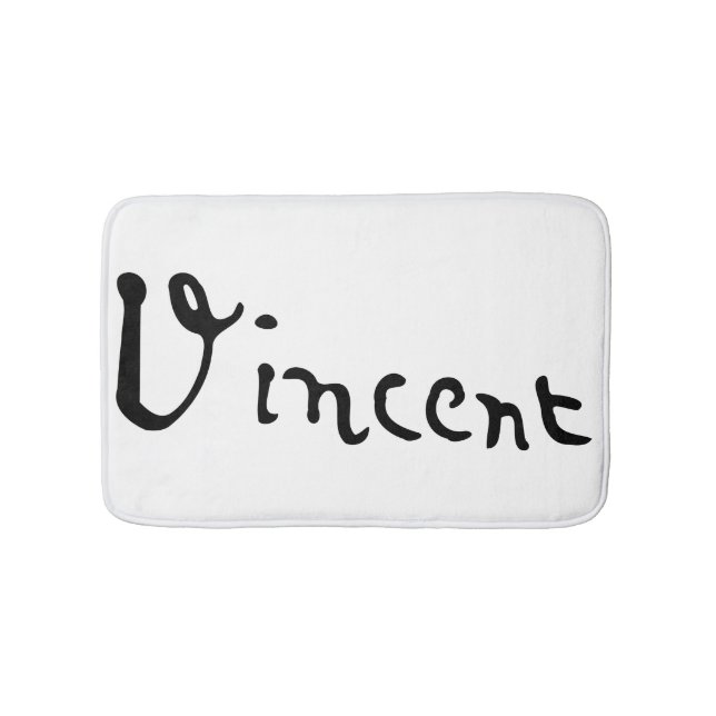 Vincent Van Gogh Signature Bath Mat (Front)