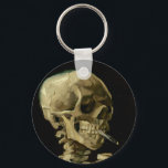 Vincent Van Gogh Skeleton with a Burning Cigarette Keychain<br><div class="desc">Vincent Van Gogh Skeleton with a Burning Cigarette Vintage Fine Art Keychain</div>