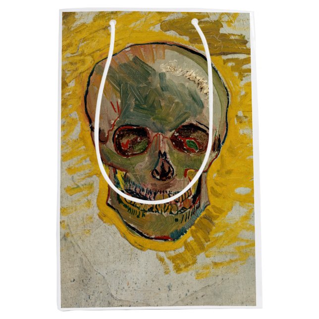 Vincent van Gogh - Skull 1887 #2 Medium Gift Bag (Front)