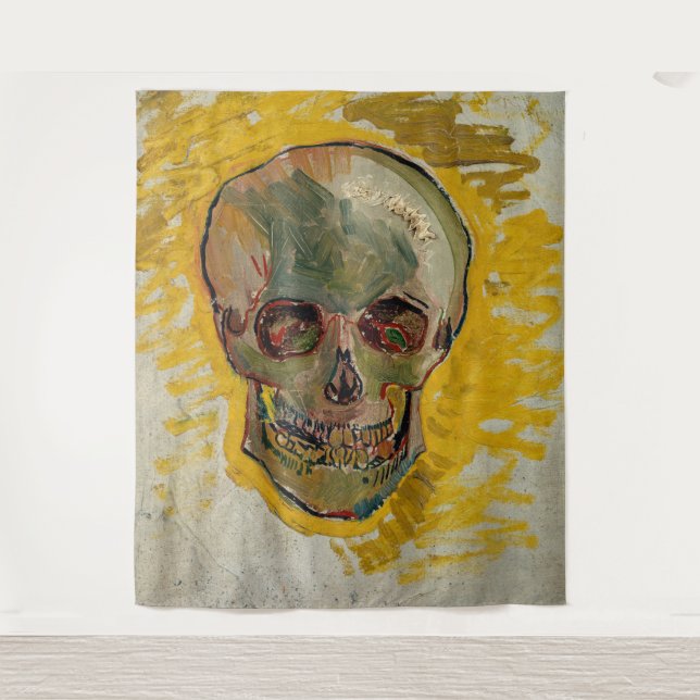 Vincent van Gogh - Skull 1887 #2 Tapestry (Front)