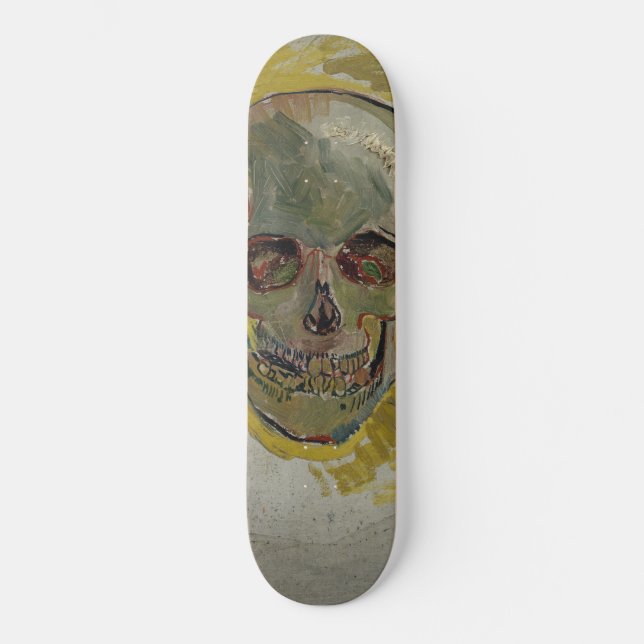 Vincent van Gogh Skull GalleryHD Fine Art Skateboard (Front)