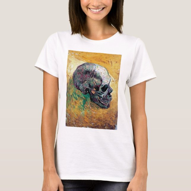 Vincent Van Gogh - Skull In Profile - Fine Art T-Shirt (Front)