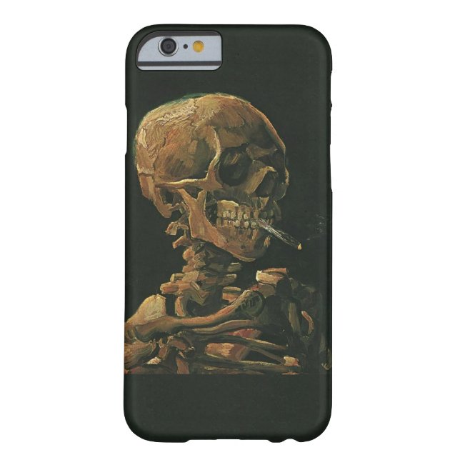 Vincent van Gogh Skull Smoking Cigarette Case-Mate iPhone Case (Back)