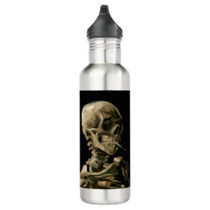 Vincent van Gogh - Skull with Burning Cigarette 710 Ml Water Bottle
