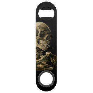 Vincent van Gogh - Skull with Burning Cigarette Bar Key