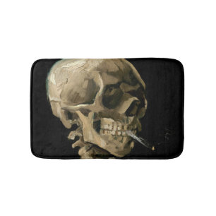 Vincent van Gogh - Skull with Burning Cigarette Bath Mat