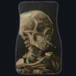 Vincent Van Gogh - Skull with Burning Cigarette Car Mat<br><div class="desc">Vincent Van Gogh - Skull with Burning Cigarette</div>