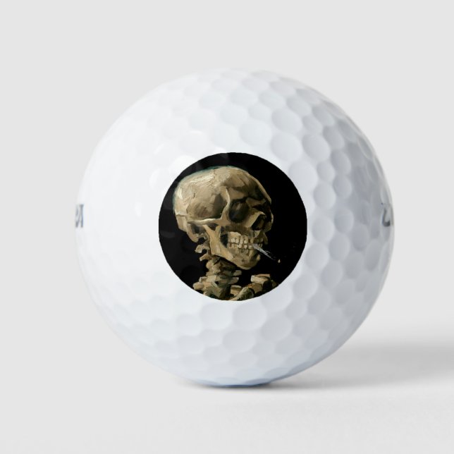 Vincent van Gogh - Skull with Burning Cigarette Golf Balls (Front)