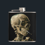 Vincent van Gogh - Skull with Burning Cigarette Hip Flask<br><div class="desc">Head of a Skeleton with a Burning Cigarette / Skull with Burning Cigarette / Crane de squelette fumant une cigarette - Vincent van Gogh,  1885</div>