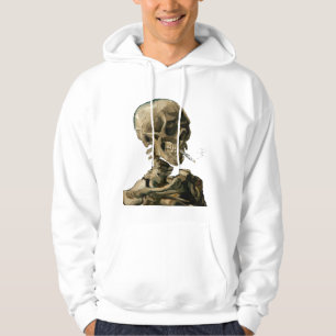 Vincent van Gogh - Skull with Burning Cigarette Hoodie