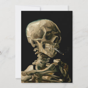 Vincent van Gogh - Skull with Burning Cigarette Invitation