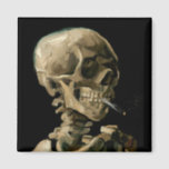 Vincent van Gogh - Skull with Burning Cigarette Magnet<br><div class="desc">Head of a Skeleton with a Burning Cigarette / Skull with Burning Cigarette / Crane de squelette fumant une cigarette - Vincent van Gogh,  1885</div>