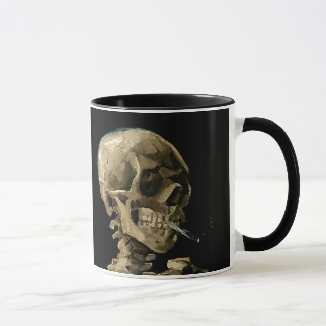 Vincent van Gogh - Skull with Burning Cigarette Mug (Right)