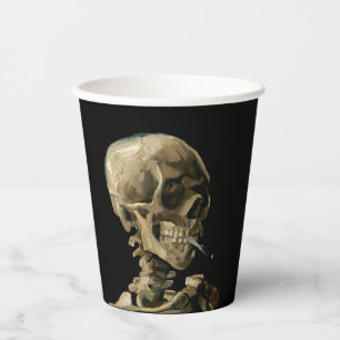Vincent van Gogh - Skull with Burning Cigarette Paper Cups