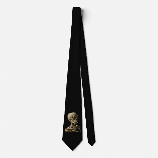Vincent van Gogh - Skull with Burning Cigarette Tie (Front)
