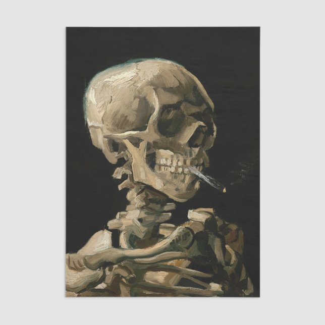 Vincent van Gogh - Skull with Burning Cigarette Tissue Paper (Creator Uploaded)