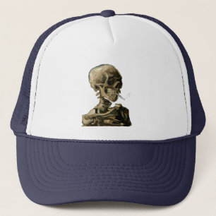 Vincent van Gogh - Skull with Burning Cigarette Trucker Hat