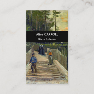 Vincent van Gogh - Sloping Path in Montmartre Business Card