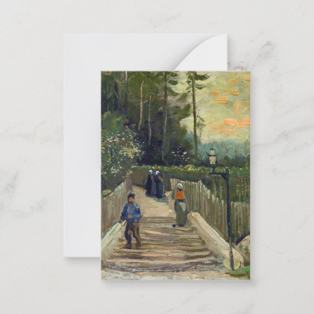 Vincent van Gogh - Sloping Path in Montmartre Card (Front)