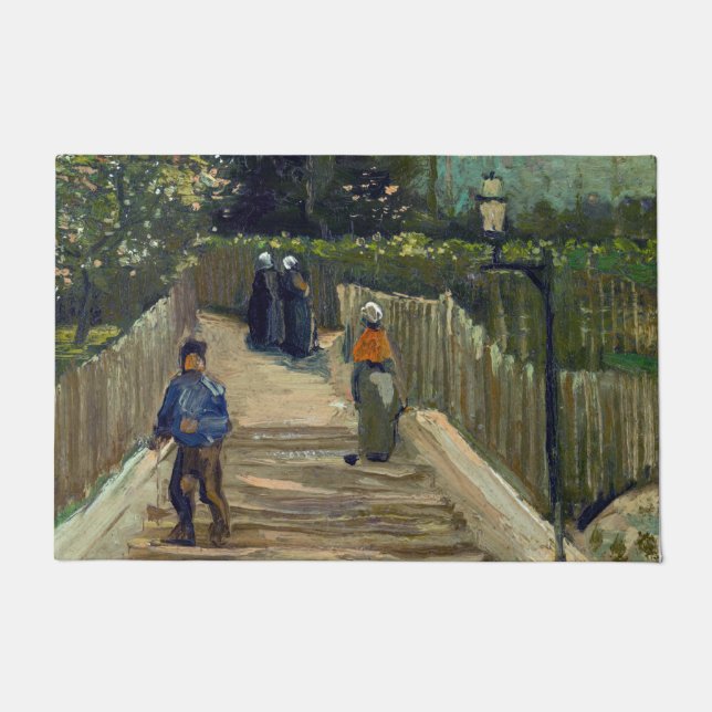 Vincent van Gogh - Sloping Path in Montmartre Doormat (Front)