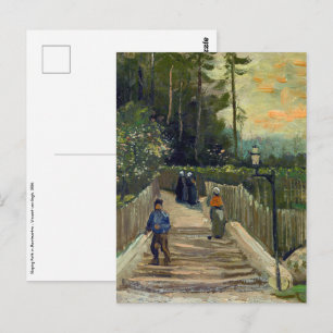 Vincent van Gogh - Sloping Path in Montmartre Postcard
