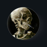 Vincent van Gogh Smoking Skeleton 2 Inch Round Button<br><div class="desc">Smoking Skeleton painted by Vincent van Gogh in 1886.</div>