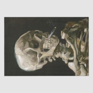 Vincent Van Gogh Smoking Skeleton Decoupage Tissue Paper