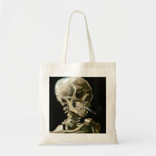 Vincent van Gogh Smoking Skeleton Tote Bag