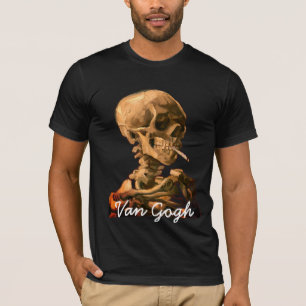 VinCent van Gogh Smoking Skull T-Shirt